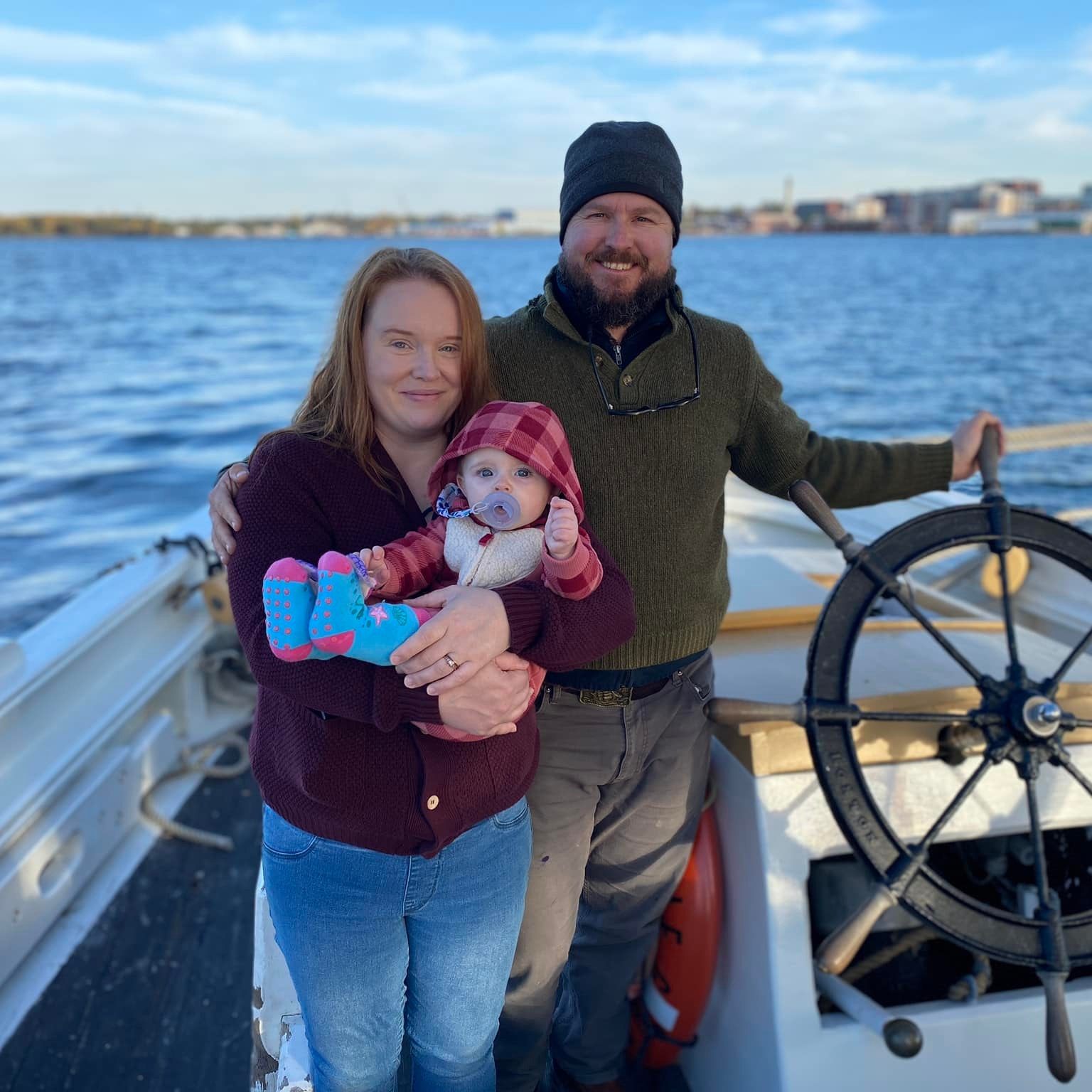 Captain Chris Cusson, Wife Rosemary and Daughter Cordelia